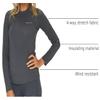 Arctix Women's Power Base Layer Crewneck Top, Steel, Medium view 2