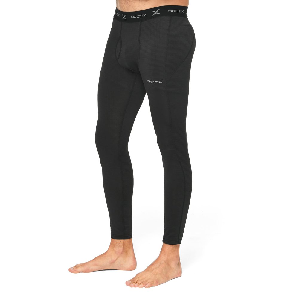 Arctix Men's Power Base Layer Bottom, Black, Medium
