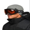 Arctix Adult Panorama Ski Goggles, Black/Orange, One Size view 1