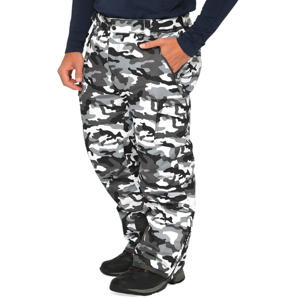 Arctix Men's Snowsports Cargo Pants, A6 Camo Black, 4X-Large/36" Inseam