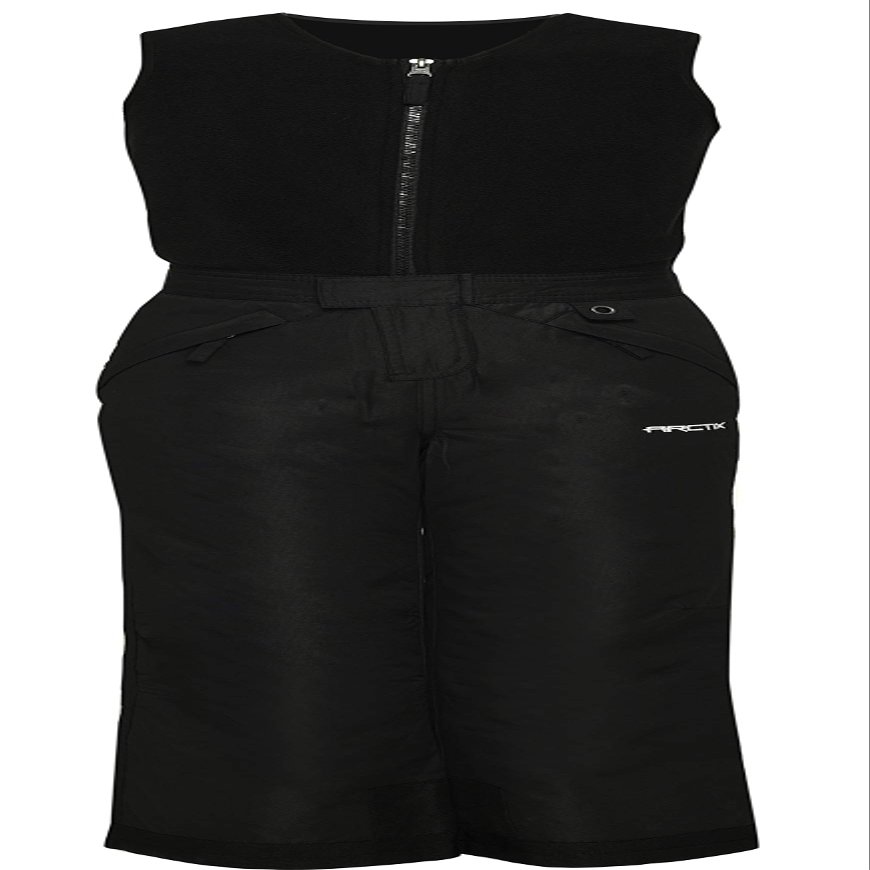 Arctix Kids Limitless Fleece Top Bib Overalls, Jet Black, Medium