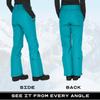 Arctix Women's Insulated Snow Pants, Bluebird, X-Small view 3