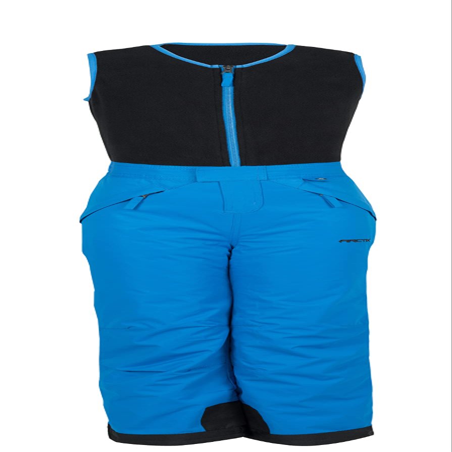Arctix Kids Limitless Fleece Top Bib Overalls, Nautical Blue, Large Husky