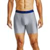 Under Armour mens Tech 6-inch Boxerjock 2-Pack , Academy Blue (408)/Mod Gray Light Heather , Small view 1