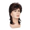 Kaneles Mullet Wigs for Men 70s 80s Costumes Mens Brown Fancy Party Accessory Cosplay Hair Wig view 4