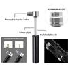 Bike Tire Repair Kit and Mini Bike Pump - for The Presta and Schrader Glueless Puncture Repair Kit (Up to 120 PSI) for Road Mountain Bikes and BMX Bikes with Bike Tail Bag view 2