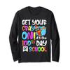 100th Day of School Get Your Cray On Funny Teacher Long Sleeve T-Shirt view 1