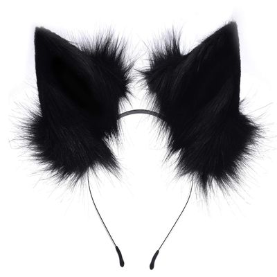 Anbiliwobo Cat Ears Headband Wolf Fox Furry Ears Costume Halloween Cosplay Cat Ears Headband