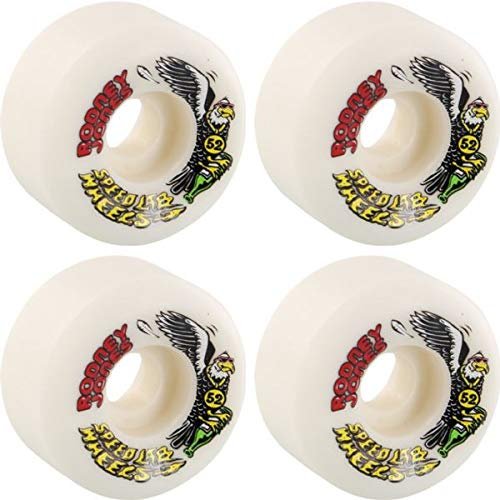 Speedlab Wheels Rodney Jones Pro White Skateboard Wheels - 52mm 101a (Set of 4)