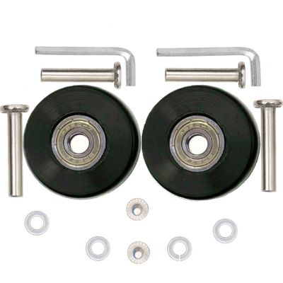 ORO 1 Pair Luggage Wheels Replacement 54mm Case Wheels with 8mm Bearings for Suitcase and Inline Outdoor Skate and Caster Board