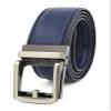 Andongnywell Automatic Buckle Belt Mens Leather Ratchet Dress Belt with Open Buckle Dress Casual Jeans Belt No Hole (Blue) view 1