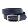 Andongnywell Automatic Buckle Belt Mens Leather Ratchet Dress Belt with Open Buckle Dress Casual Jeans Belt No Hole (Blue) view 2