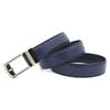 Andongnywell Automatic Buckle Belt Mens Leather Ratchet Dress Belt with Open Buckle Dress Casual Jeans Belt No Hole (Blue) view 3
