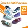 VSUDO Upgrade 79" Double Layer Weave Flat Shoelaces, 5/16" Wide Flat Shoe Laces for Adults & Kids Sneakers or Athletic Shoes [1Pair-Purplish Red-200CM] view 4