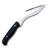 GCS Handmade D2 Tool Steel Survival Tactical Hunting Kukri Knife Black Micarta Handle with Brown Leather Right or Left Hand Horizontal Fixed Blade Knife Sheath GCS243 view 3