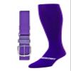 Baseball/Softball Sock & Belt Combo | Mens Womens Youth Baseball Sock & Baseball Belt | Notorious Sports (Purple, Small) view 1