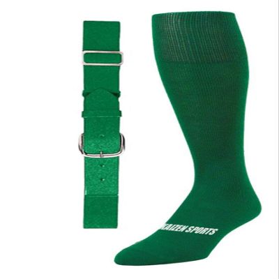 Baseball/Softball Sock & Belt Combo | Mens Womens Youth Baseball Sock & Baseball Belt | Notorious Sports (Kelly Green, Small)