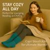 AWS/American Made Slouchy Scrunch Cotton Slouch Socks for Women Shoe Size 5 to 10 (Capri, 3 Pairs) view 3