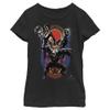 Fifth Sun Marvel Universe Big Three Girl's Solid Crew Tee, Black, Small view 1