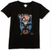 Fifth Sun Marvel Universe Big Three Girl's Solid Crew Tee, Black, Medium view 2