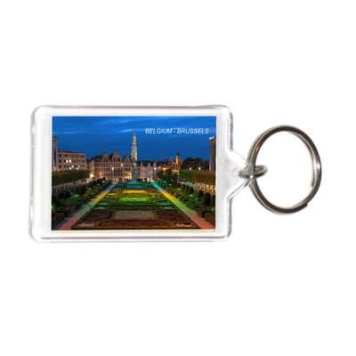 Belgium Belgian Acrylic Keychains KeyRings Holders (1 Piece, Style: Brussels #BEL7)