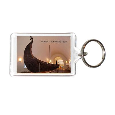 Norway Norwagian Acrylic Keychains KeyRings Holders (12 Piece, City: VIKING MUSEUM #NOR9)