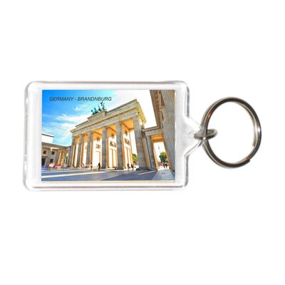 Germany German Deutschland Acrylic Keychains KeyRings Holders Grp 1 (1 Piece, City: BRANDNBURG #GER29)