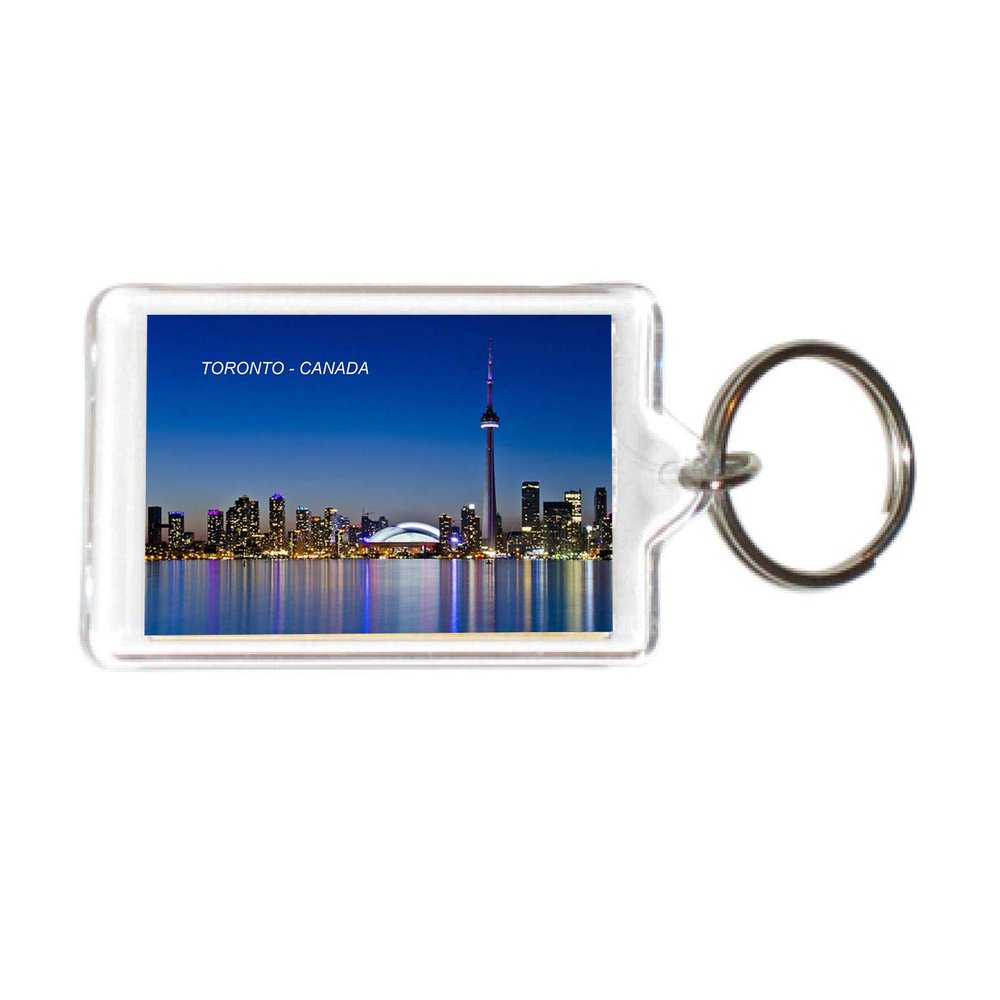 Canada Canadian Ontario Toronto Acrylic Keychains KeyRings Holders (12 Piece, City: CANADA #TOR6)