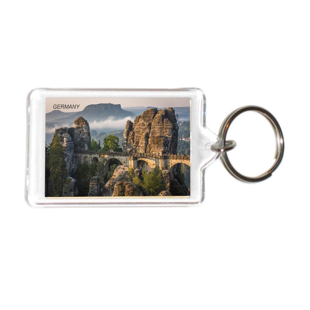 Germany German Deutschland Acrylic Keychains KeyRings Holders Grp 3 (12 Piece, City: GERMANY #GER57)