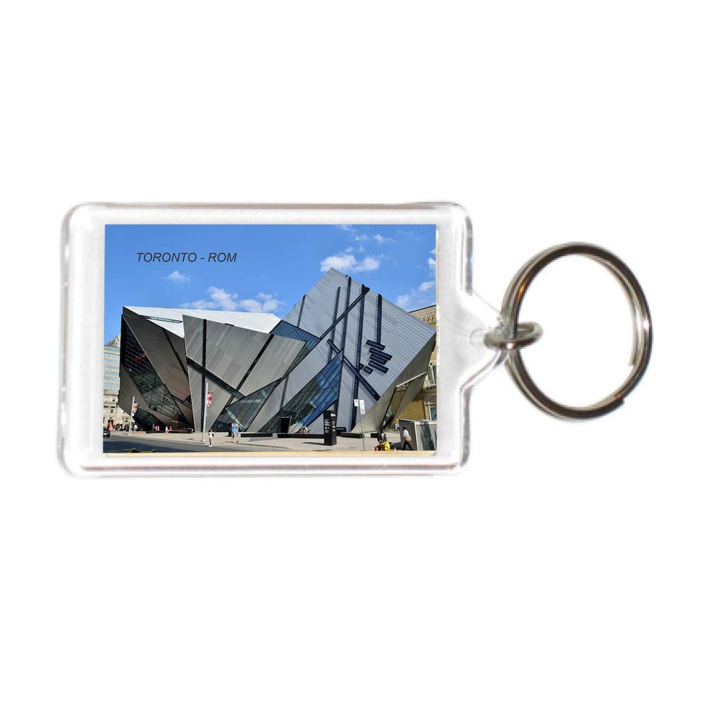 Canada Canadian Ontario Toronto Acrylic Keychains KeyRings Holders (3 Piece, City: ROM #TOR5)