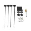 American Volt Black 17 Row 6AN 3/8" Inch Hose Line Outlet Aluminum Engine Transmission Oil Cooler Light Duty Towing Kit view 3