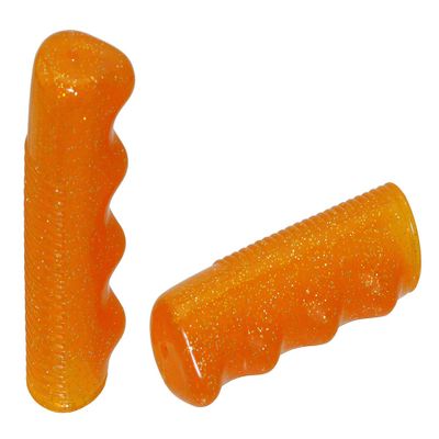 Alta Bicycle Mini Lowrider Sparkle Flake Bicycle Grips, Multiple Colors. (Orange)