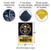Denver Nuggets Pickaxe Logo Double Sided House Banner Flag view 2