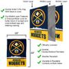 Denver Nuggets Pickaxe Logo Double Sided House Banner Flag view 3