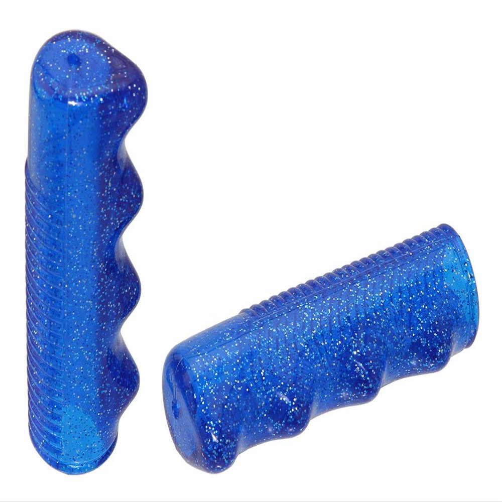 Alta Bicycle Mini Lowrider Sparkle Flake Bicycle Grips, Multiple Colors. (Blue)