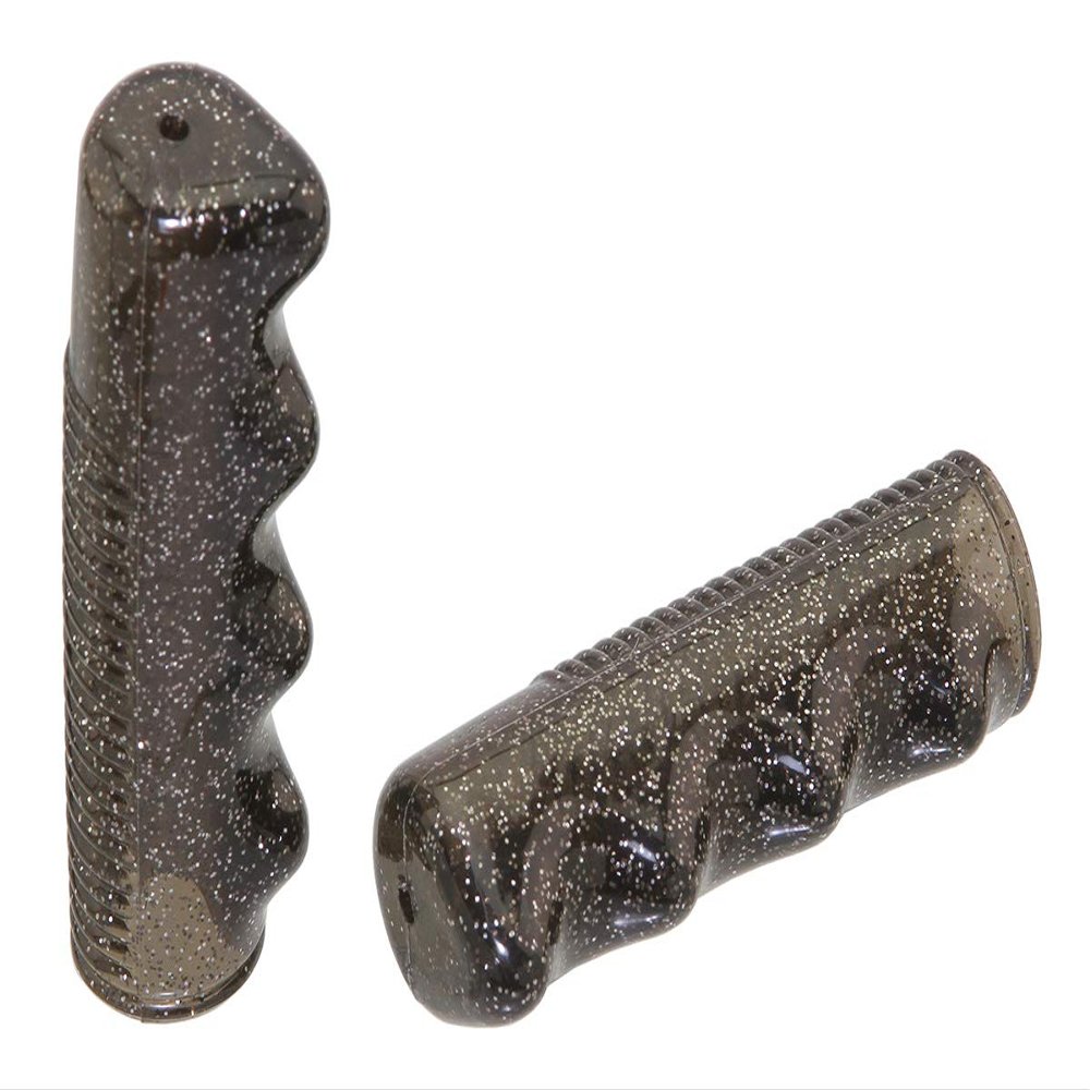 Alta Bicycle Mini Lowrider Sparkle Flake Bicycle Grips, Multiple Colors. (Black)