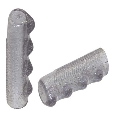 Alta Bicycle Mini Lowrider Sparkle Flake Bicycle Grips, Multiple Colors. (Clear)