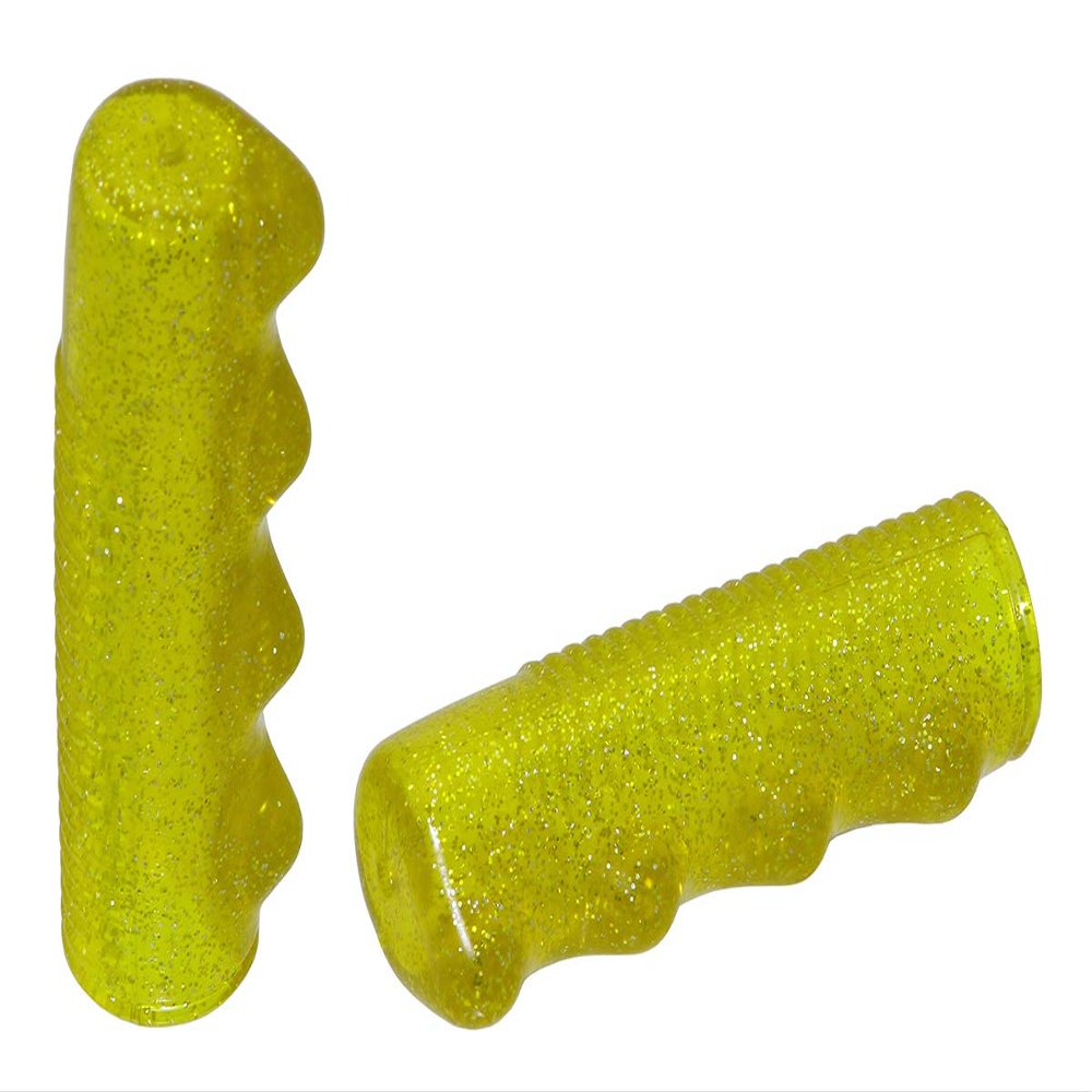 Alta Bicycle Mini Lowrider Sparkle Flake Bicycle Grips, Multiple Colors. (Yellow)