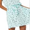 Amazon Essentials Women's Sleeveless Relaxed-Fit Woven Shirt Dress, Aqua Blue Poppy, XX-Large view 3