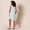 Amazon Essentials Women's Sleeveless Woven Shift Dress, Aqua Blue Poppy, Medium view 3