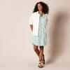 Amazon Essentials Women's Sleeveless Woven Shift Dress, Aqua Blue Poppy, Medium view 4