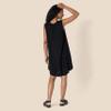 Amazon Essentials Women's Sleeveless Woven Shift Dress Shirt, -Black, Small view 3