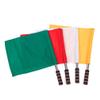 4pcs Soccer Linesman Referee Flags Metal Pole Foam Handle for Football (White) view 4