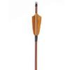 Obert 12pcs Archery Pure Carbon Arrows Wood Grain Shaft for Recurvebow Compoundbow Longbow 28 Inch Spine 400/500 with 4" Real Feathers for Hunting Practice (Spine500) view 4