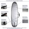 Abahub Premium 10'0 x 33 SUP Travel Bag, Foam Padded Stand-up Paddleboard Cover Case, Paddle Board Carrying Bags for Surfing, Outdoor, Airplane, Car, Truck view 4