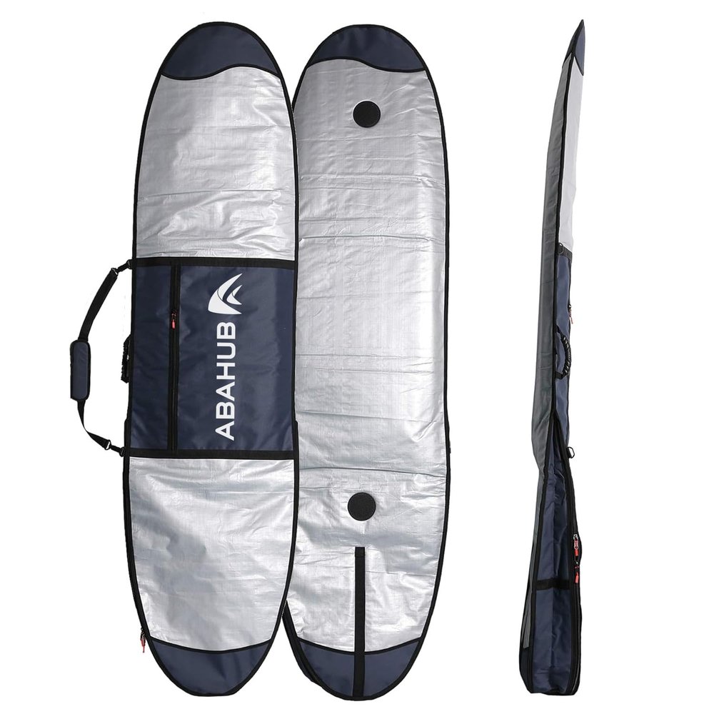 Abahub Premium 7'0 x 24 Surfboard Travel Bag, Foam Padded Surf Board Cover, Shortboard Carrying Bags for Surfing, Outdoor, Airplane, Car, Truck, DarkBlue