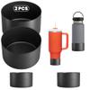 2PCS Protective Silicone Boot for Hydro Flask 12, 18, 21, 24oz Water Bottles, Accessories Bottle Boot for Owala Twist 18, 24oz and Most Water Bottles, Resistant to Dents, Scrathes (Bottom Size 2.93in)