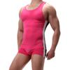 YOOBNG Men's Tank Top One Piece Wrestling Singlet Bodysuit Jumpsuit Leotard Mini Boxer Briefs Underwear view 1