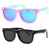 JUSLINK Toddler Sunglasses, Polarized Flexible Kids Sunglasses for Girls Boys and Baby Age 2 to 10 (Pink+Black) view 1