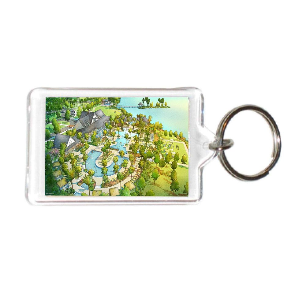 Florida USA United States Acrylic Keychains KeyRings Holders (12 Piece, Style: Genesis #FL37)